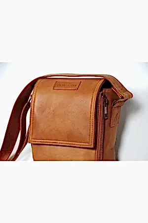 Hakiki Deri Postacı Evrak Çantası