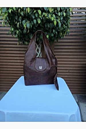 Randy Kapaklı Hakiki Deri Antik Kahve Omuz Çantası