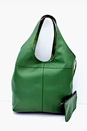 Randy Hakiki Deri Zümrüt Yeşil Omuz Çantası