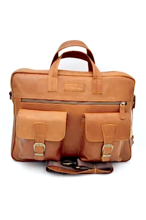 Randy Kızıl Kahve Unisex Hakiki Deri Evrak&laptop Çantası