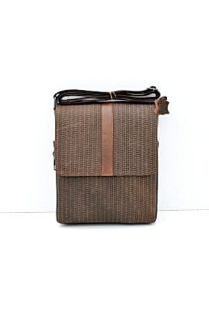 Viktor Süet Kahve Hakiki Deri Omuz Postacı Çantası