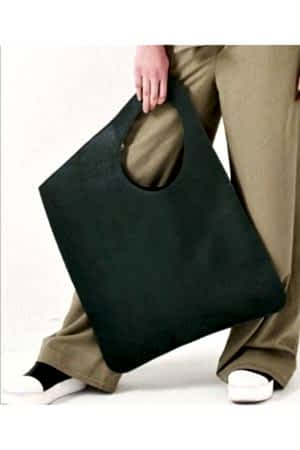 Asimetrik Model Ördek Yeşili Hakiki Deri El Portföy Clutch