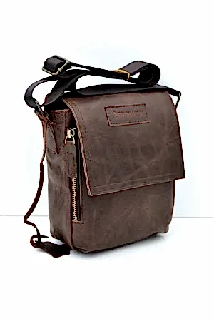 Hakiki Deri Postacı Evrak Çantası