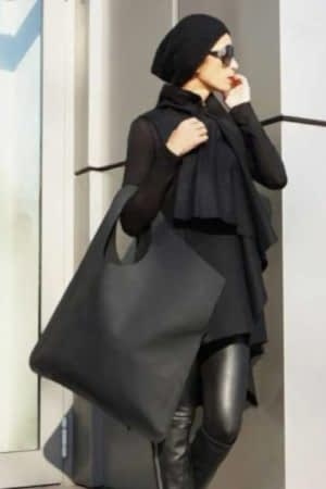 Hakiki Deri El Portföy Clutch